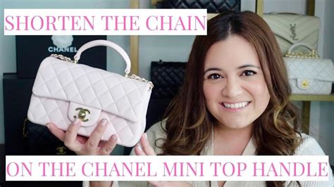 how to shorten chanel mini chain|shorten chanel bag chain.